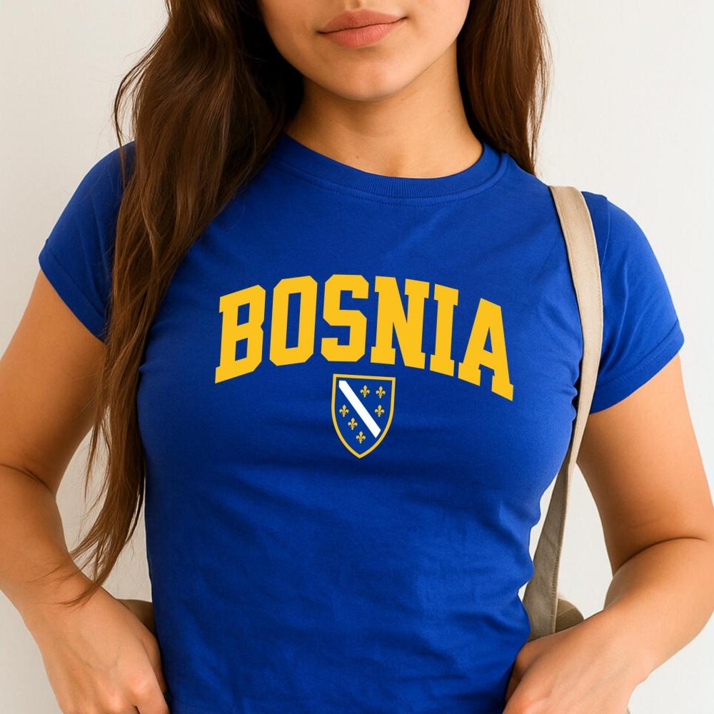 Maglia Calcio Bosnia Erzegovina Estate 2026 Uomo Donna Moda Casual Cotone Oversize Y2K Traspirante T-shirt