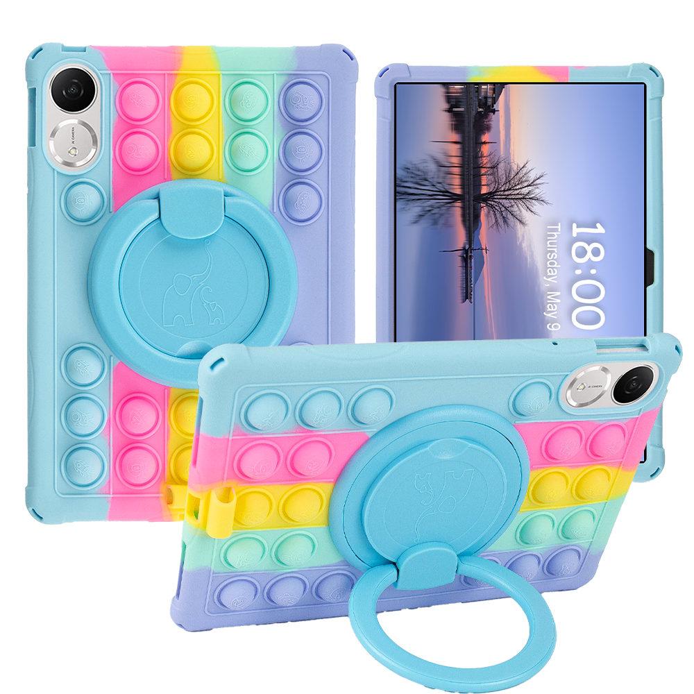 

For Honor Pad V9 Case, Bubble Pop Rotating Soft Silicone Case For Honor Pad V9 11.5 inch ROL-W00 Kids Safe Tablet Stand Cover For Honor Pad V9