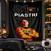 Nástěnná tapiserie Oscar Piastri Tisk Látka pro Obývací pokoj Ložnici Domácí Dekor