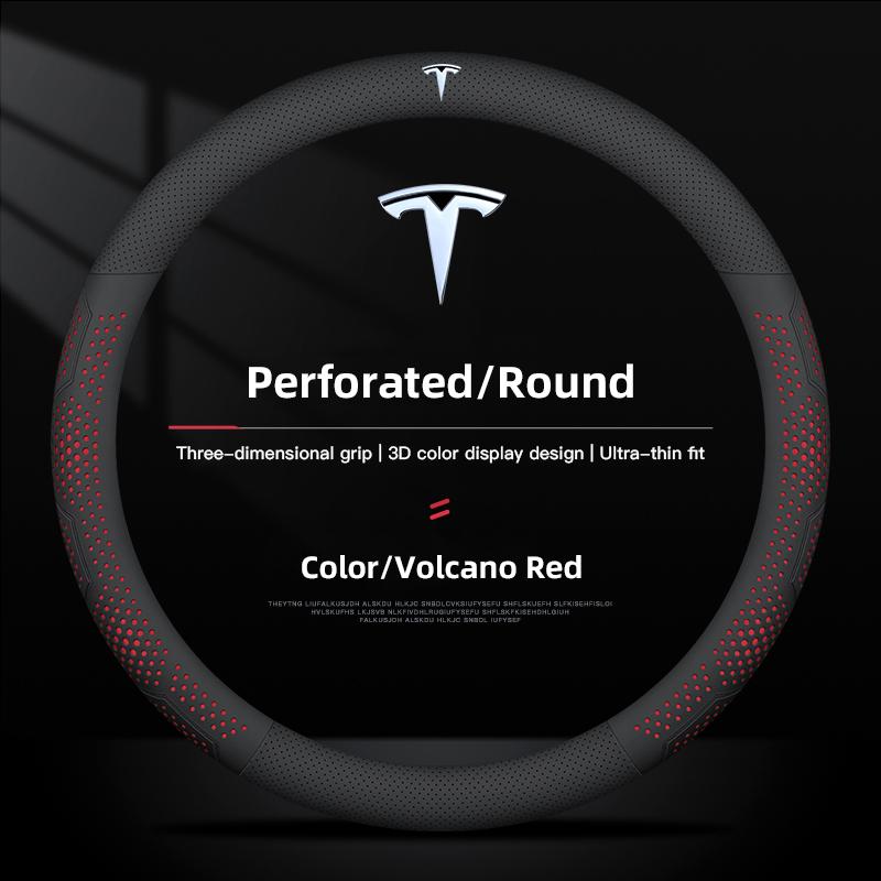 

Car Steering Wheel Cover Ultra-thin Breathable Car Accessories For Tesla Model 3 Y S X Cybertruck Juguete Roadster Coil Bonina