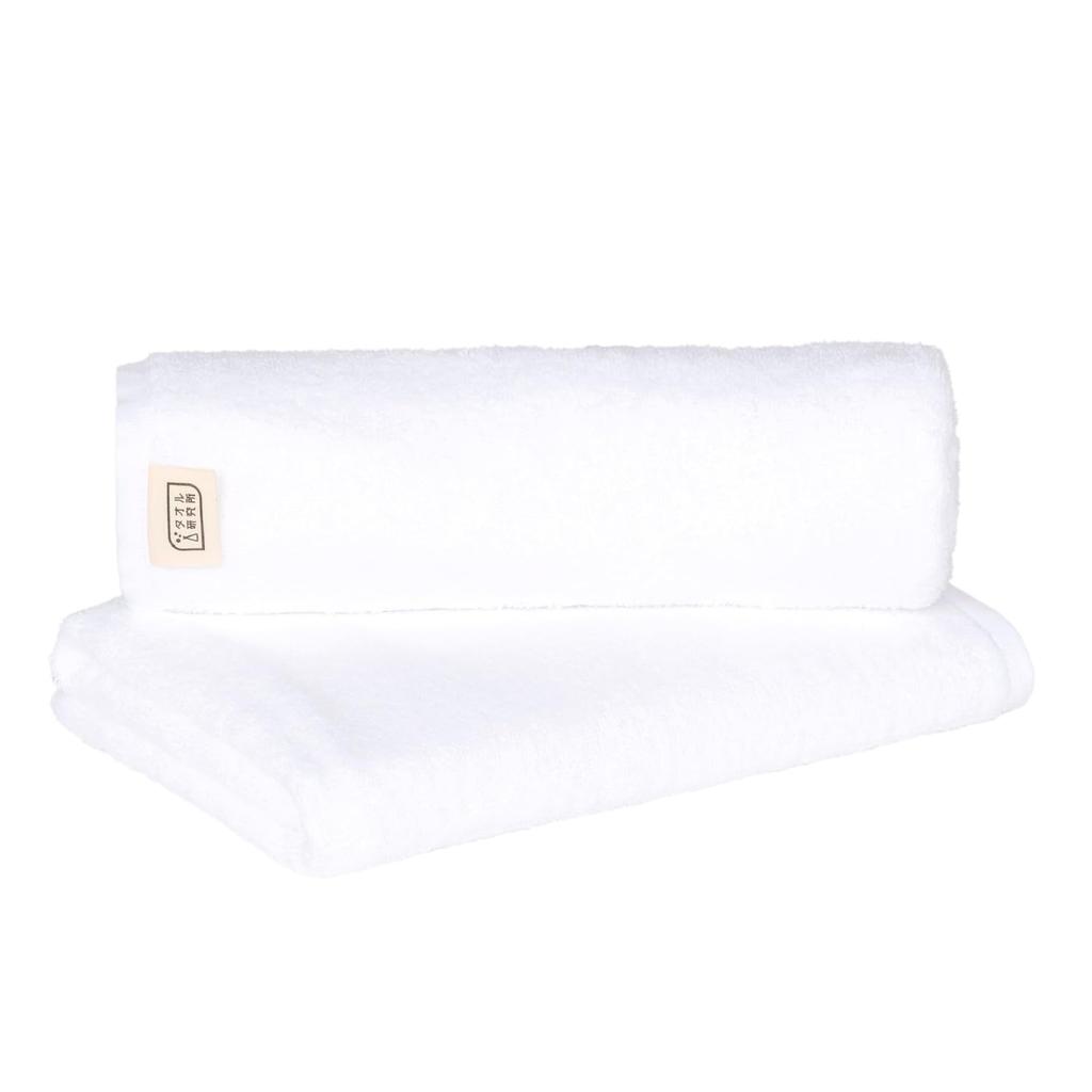 Towel Laboratory Dry Milano White Bath Set of Collaboratively Designed with and JapanTechnology [Speed 3D] #009 Towels, 2, Quick-Drying,