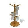 Sturdy Bamboos Cup Holder Drying Rack For Kitchen Bathroom Countertop Organize Cups Utensils Keys Jewelry