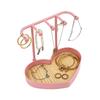 Jewelry Organizer Display Stand Rack With Wooden Tray For Earrings Bracelet Necklaces Rings Storage Hanging Organizer Holder