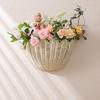 Woven Wall Baskets Storage Basket Rustic Storage Organizer for Nursery Entryway Kitchen Dorm Apartment Home Garden Bedroom