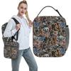 Italian Brainrot Funny Meme Lunch Bag Cute Lunch Box For Child Portable Insulated Cooler Bag Oxford Designer Tote Food Bags