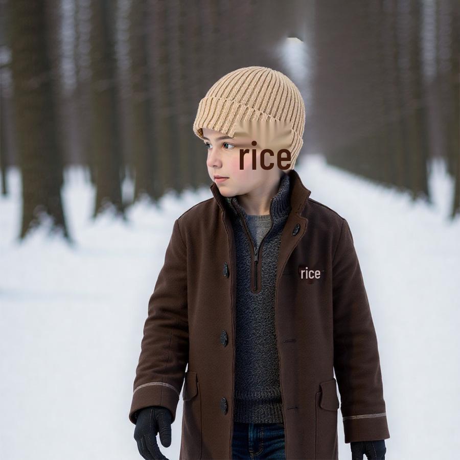 Children's Winter Snowflake Earmuffs and Scarf Set - Fleece-Lined, Thick Knit for Outdoor Cycling