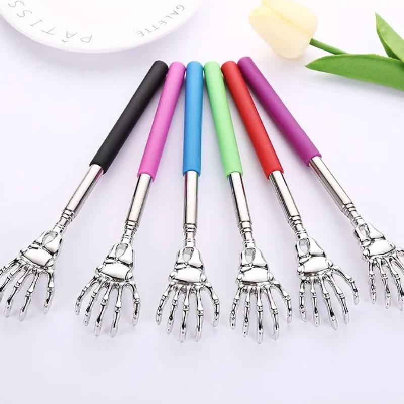 1pcs Ghost Hand Stainless Steel Scalable Old Man's Happy Scratcher No Need for People Back Scratcher Itching