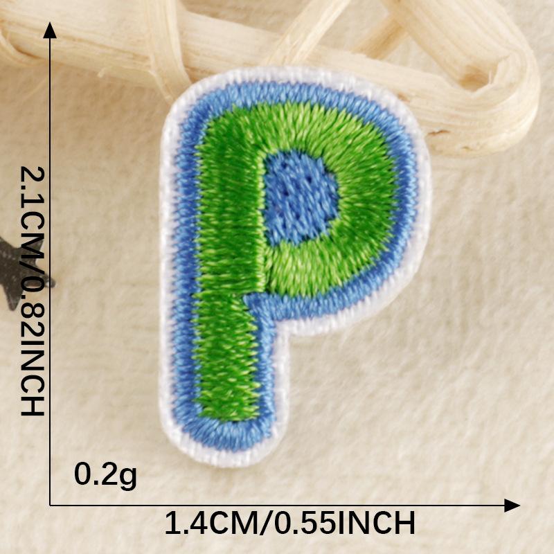 A-Z Embroidery Sticker Cartoon Original English Patch Clothing Accessories Badge Accessories Ironing < Unk > < Unk > Wappen Cloth Sticker