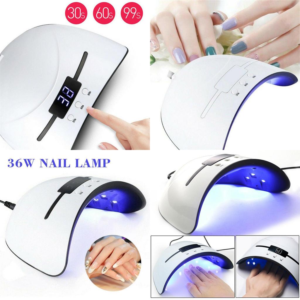 Luxurious 36w Nail Polish Dryer Uv Led Lamp With Advanced Timer For Perfect Manicure
