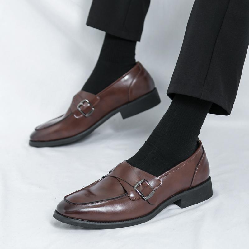 Men's Shoes 2024 New Leather Casual Shoes Men Hot Sale Male Comfortable Loafers Breathable Classic Men's Dress Shoes