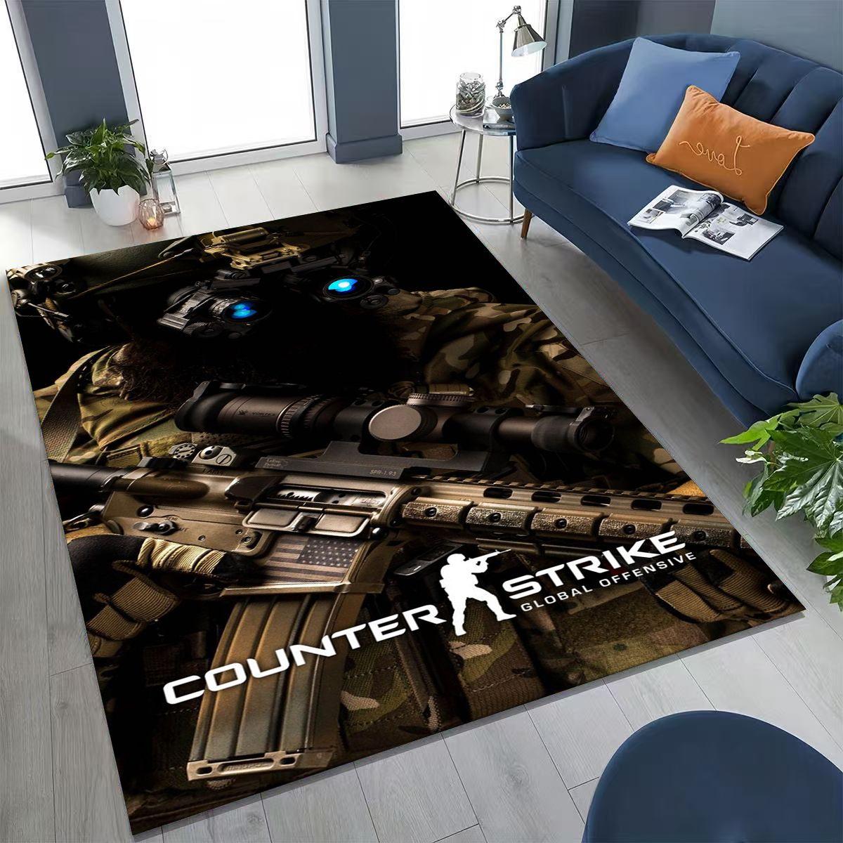 

Коврик для игровой комнаты CS GO Counter Strike, 27 стилей, для спальни, гостиной, дивана, прихожей, большой нескользящий коврик для игр детей 40x60cm( 15x23in )