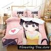 3d Anime Komi-san wa, Komyushou desu Bedding Set Boys Girls Twin Queen Size Duvet Cover Pillowcase Bed Kids Adult Home Textiles