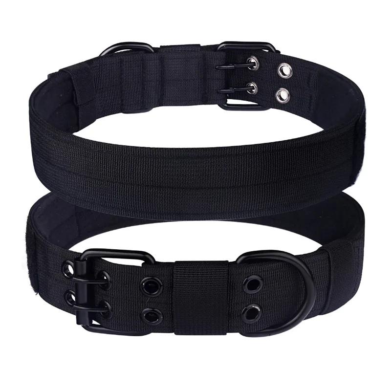 Outdoor Pet Supplies Tactical CollarBreathable Adjustable Nylon Webbing Buckle Training Walking Collars Pet Dog Collar Necklace