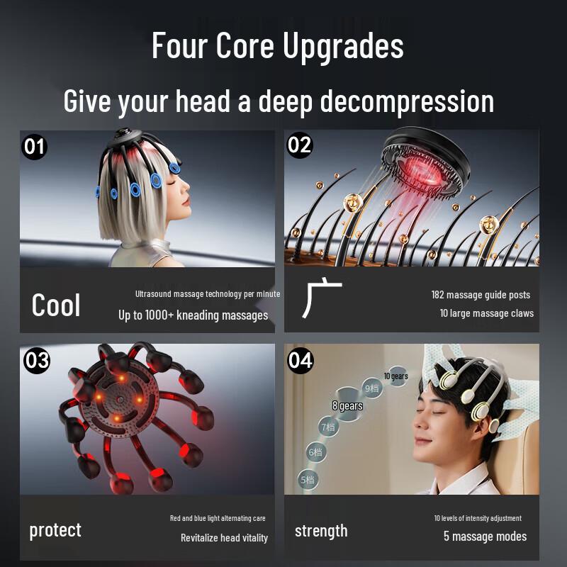 HEZHENG 2nd Gen Octopus Electric Scalp Massager HZ-RELAX-2