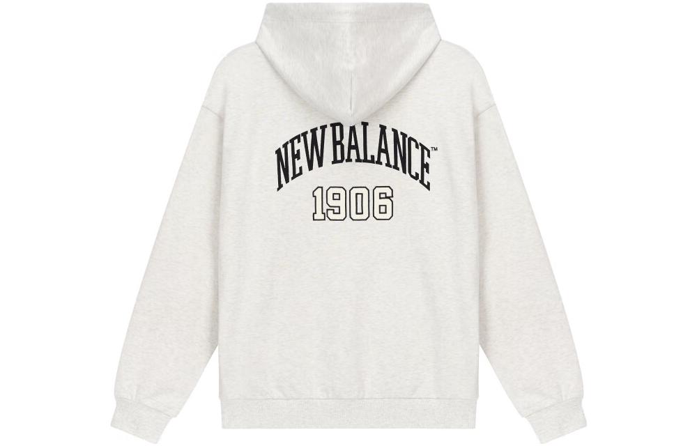 New Balance Sweatshirts Unisex White Hooded Moderate Regular 5CD38831-OA M