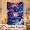Custom Personalized Tapestry,Solo Leveling Print Custom Name Text Wall Art Hanging for Bedroom