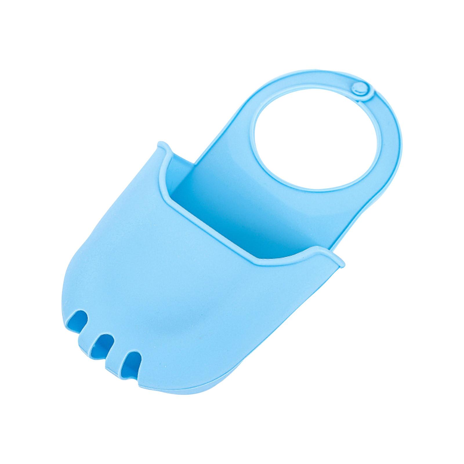 

Подвесная сумка для кухонной раковины, Сливная корзина для смесителя, Сумка для хранения губчатой ​​ткани, Силиконовый дренажный мешок для ванной комнаты для кухни и ванной комнаты синий