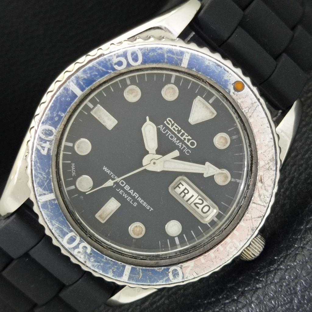 

ЯПОНИЯ ВИНТАЖ SEIKO 5 АВТОМАТИЧЕСКИЕ 7S26A МУЖСКИЕ ОРИГИНАЛЬНЫЙ ЦИФЕРБЛАТ ЧАСЫ a702389-5 R124-a702389