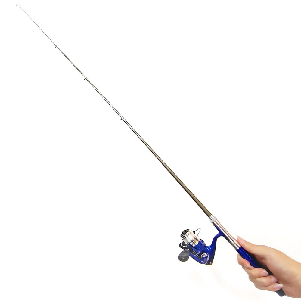 Telescopische Pocket Pen Ontwerp Hengel & Molen Combinatieset Mini Draagbare Spinning Kit voor IJsvissen Winter Vissen Buiten Reizen 260319