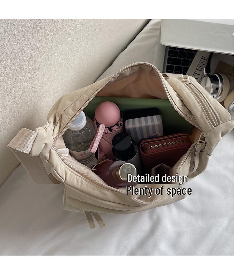 Korean Style Versatile Nylon Shoulder Bag - Large Capacity Crossbody