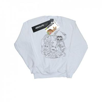 Womens/Ladies The Muppets Group Line Art Sweatshirt