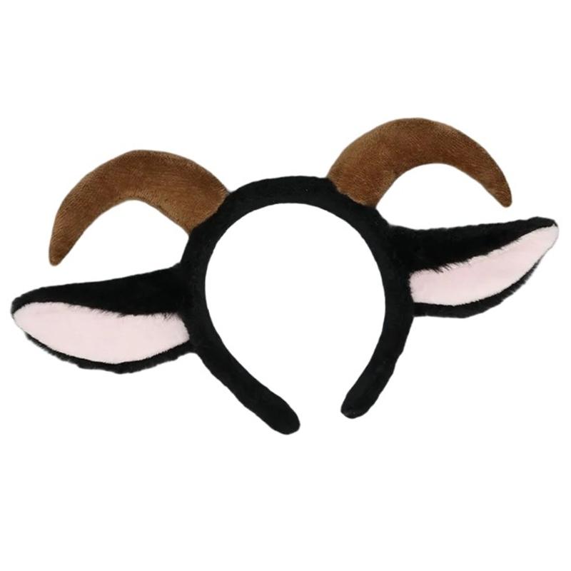 

Хэллоуин Повязки на голову с рогами ягненка Косплей Головной убор с рогами ягненка Повязки для волос Головной убор Повязки для волос Овцы Вечеринка по случаю дня рождения чёрный