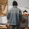 Men's Autumn 2024 Vintage Denim Workwear Jacket - Classic, Cool, Tough Style