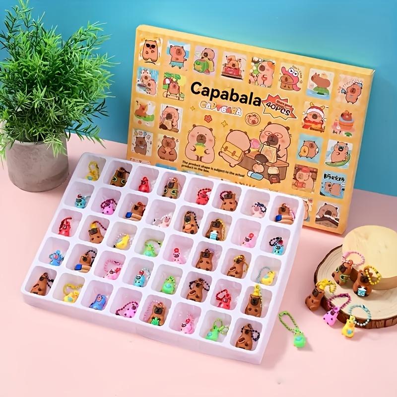 

Набор из 40 милых мультяшных брелоков с капибарами, подходит для детских подарков