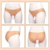 TEYVIYI Silicone Pants with Insertable Urethra for and Transgender Cosplay Crossdressing, Crossdressing, (Bikini, White)