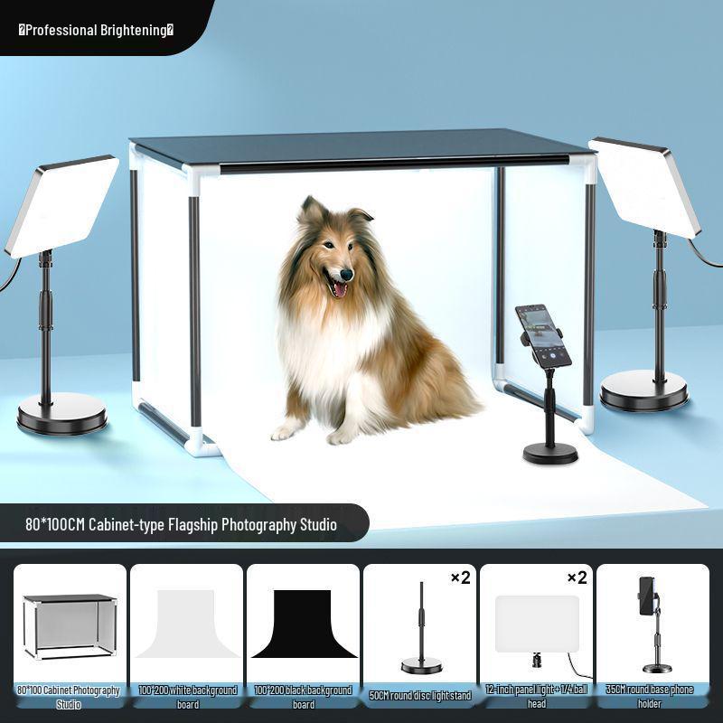 Portable LED Photo Studio Tent with Fill Light for Jewelry