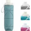 Foldable Water Bottle, Portable Sports Water Bottle, Large Capacity, Waterproof/Eco-Friendly for Outdoor Activities, Leak-Proof, BPA-Free, FDA-Certifi