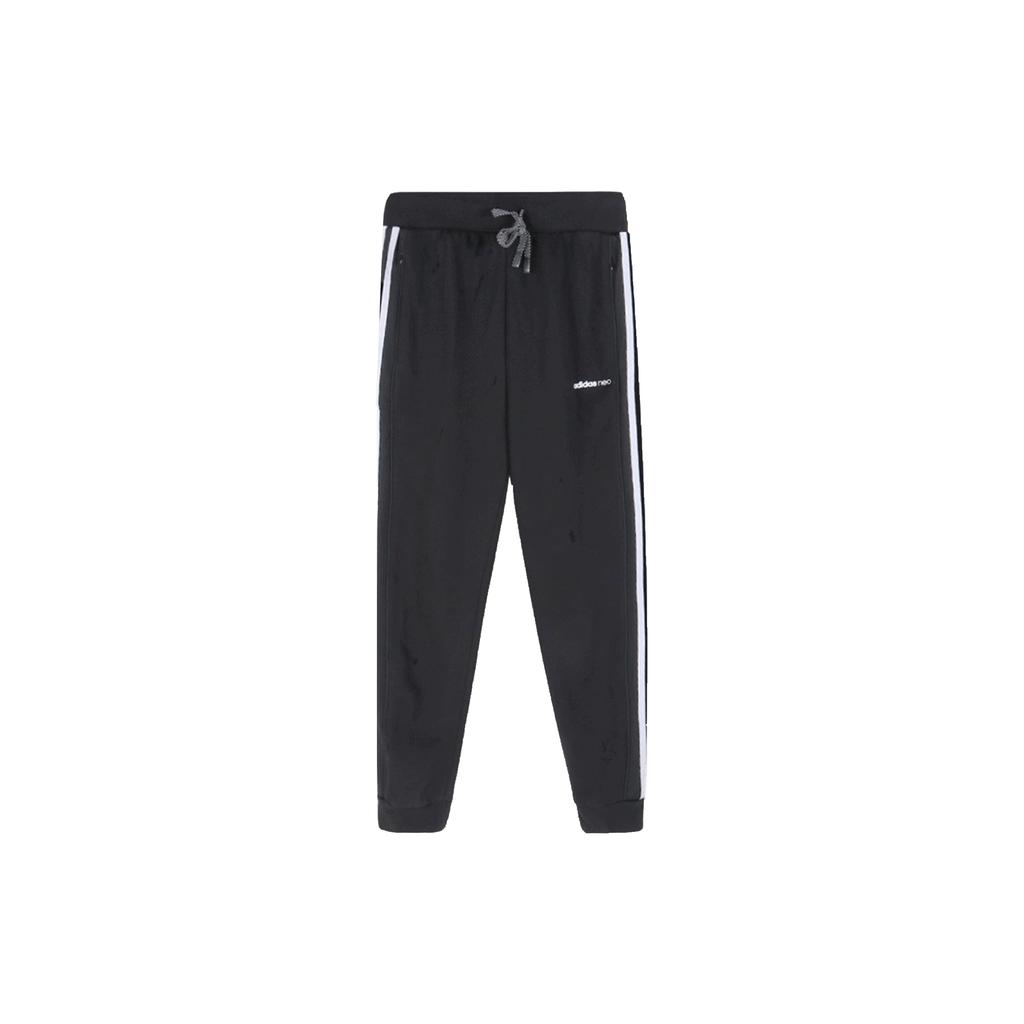 Adidas Neo Side Stripe Tapered Track Pants Men Bottoms Black EI4493