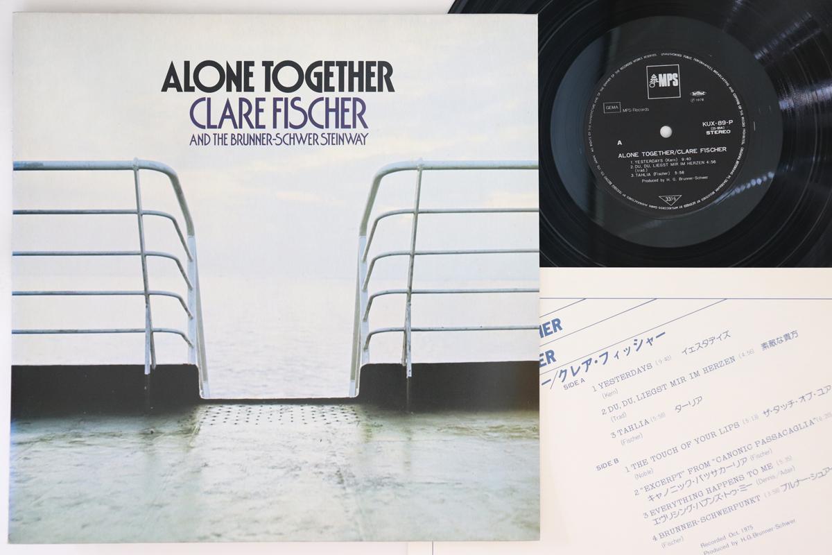 

LP Record CLARE FISCHER - Alone Together KUX89P MPS 1978 Japan Jazz Used