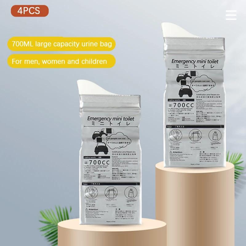 4Pcs 700Ml Emergency Car Urine Bag Vomit Bags Mini Toilet Mobile Toilets