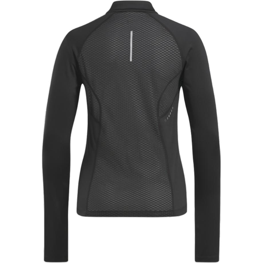 Reebok Running Fitness Half-Zip Fitted Long Sleeve Sports Hoodie Women hoodies Black 100075413