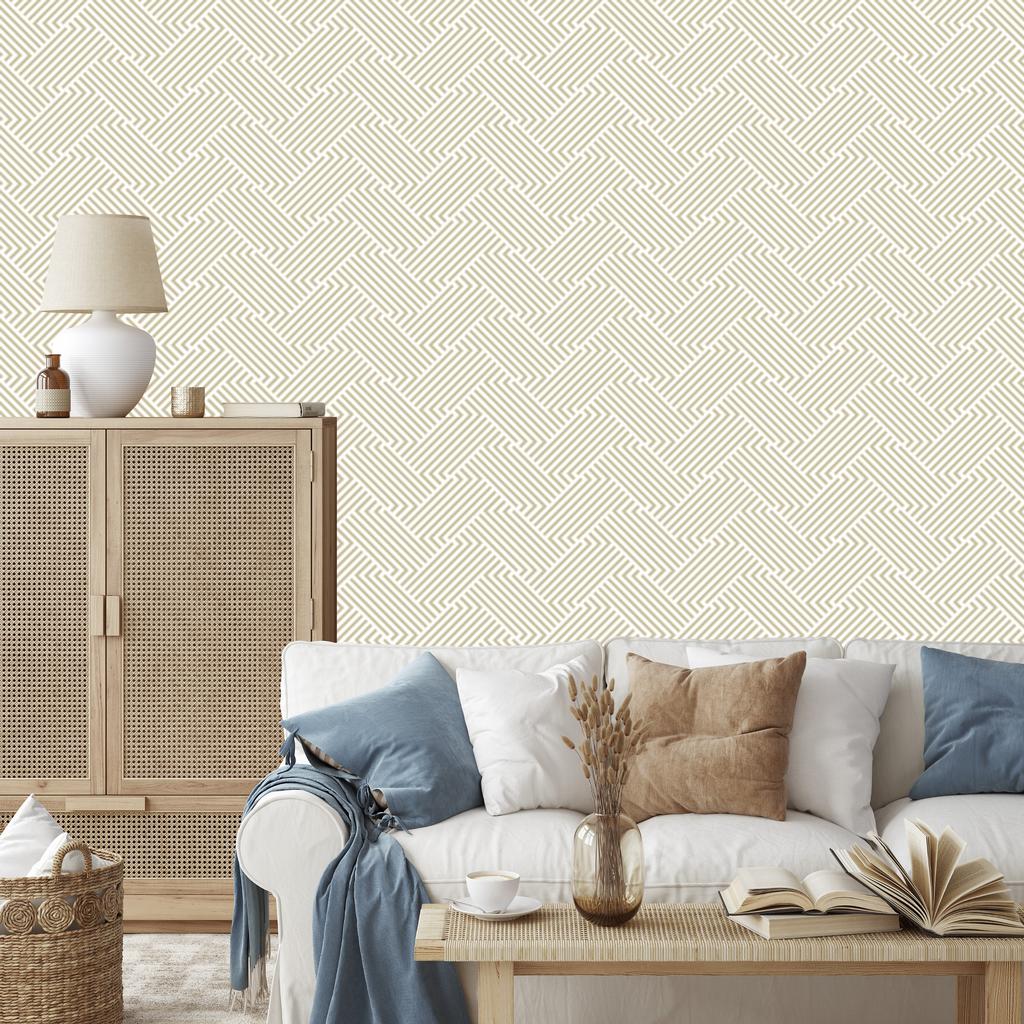 Geometric and modern stripes wallpaper for living room and bedroom 50x1000