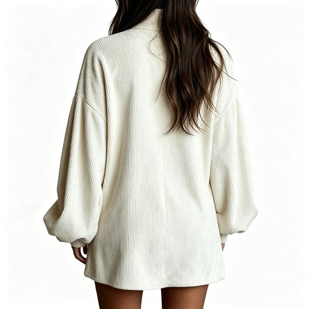 Women's Casual Loose Fit Long Sleeve Pullover Dress for Everyday Wear