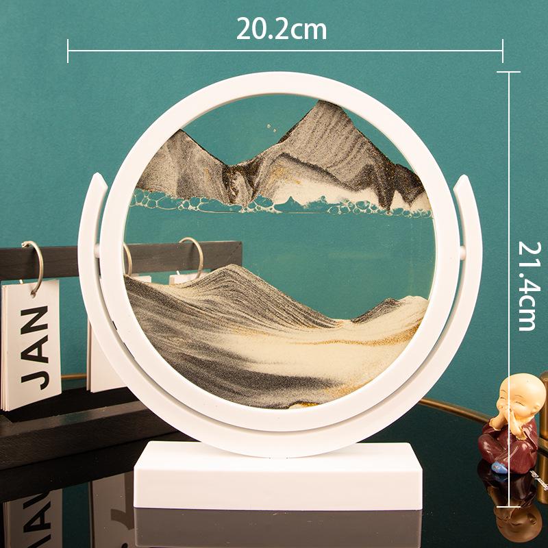 Creative Hourglass Liquid Quicksand Painting - Ideal Decoration for Office, Living Room, Bedside or as Birthday Gift