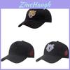 Unisex Adjustable Outdoor Fishing Hat With Tiger Embroidery Summer And Winter Cap