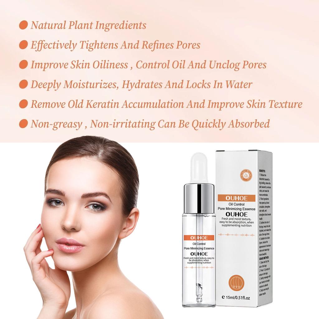 Pore Repairing Serum Remove Blackheads Acne Pimples Treatment Moisturizing Whitening Smoothe Oil Control Shrinking Pores Essence
