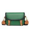 Real cowhide lychee pattern messenger bag contrasting color messenger shoulder messenger bag plus