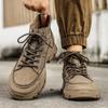 Fashion Luxury Brand Lace-Up Men Sneakers Outdoor Male Comfortable Hiking Shoe 2024 Hot Sale Men's Classic Casual Leather Ankle Boots