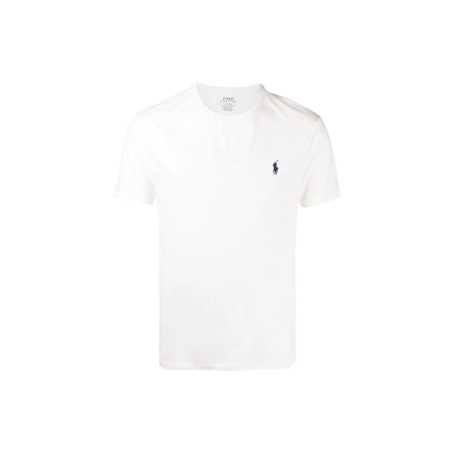 

Polo Ralph Lauren SS23 Логотип Вышитый Хлопок Футболка с Коротким Рукавом Мужские Топы Розовый Белый 710671438-186 S