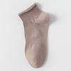 Men's Summer Thin Solid Color Breathable and Sweat Absorbing Mid Calf Sports Socks