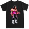 PIXEL HITMAN BRET HART VIDEO GAME FUNNY PRO WRESTLING HUMOR WRESTLE MENS T SHIRT Unisex T-Shirt