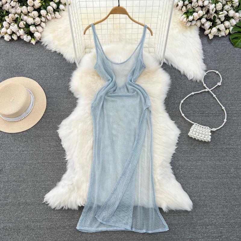 

Шикарное открытое цельное платье, женское сексуальное элегантное вечернее платье с разрезом, женский модный дизайн, винтажное тонкое повседневное платье 2024 L серебряный