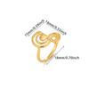 Minimalist Gold Color Rings For Women Heart Romantic Anillos Stainless Steel Corss Hollow Ring Lucky Jewelry 2026 New Gift