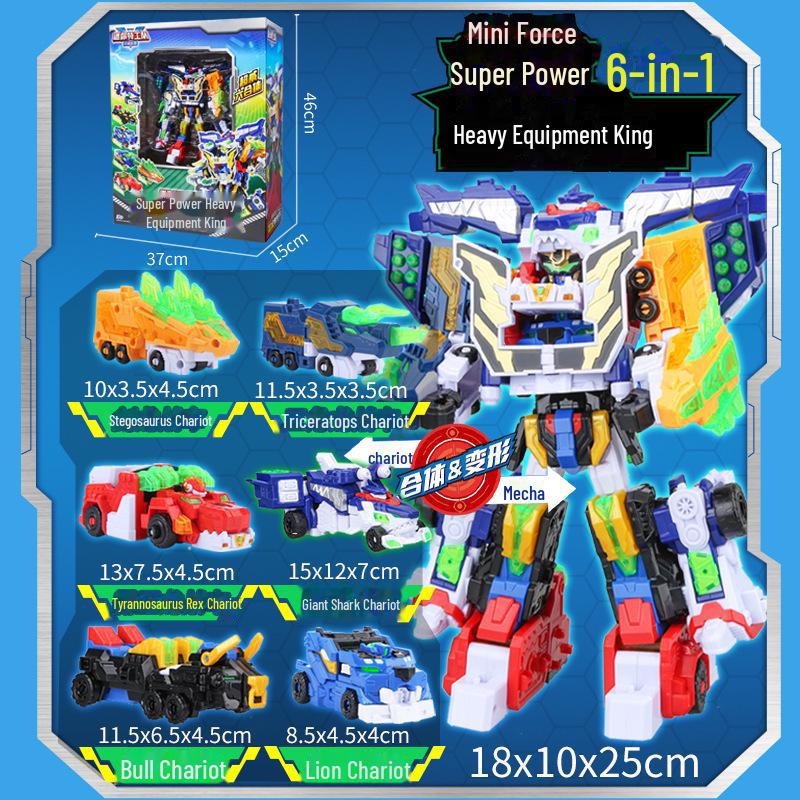 

Міні Супер Сила Акула Мех Трансформація та Король Драконів Звір Робот Іграшка