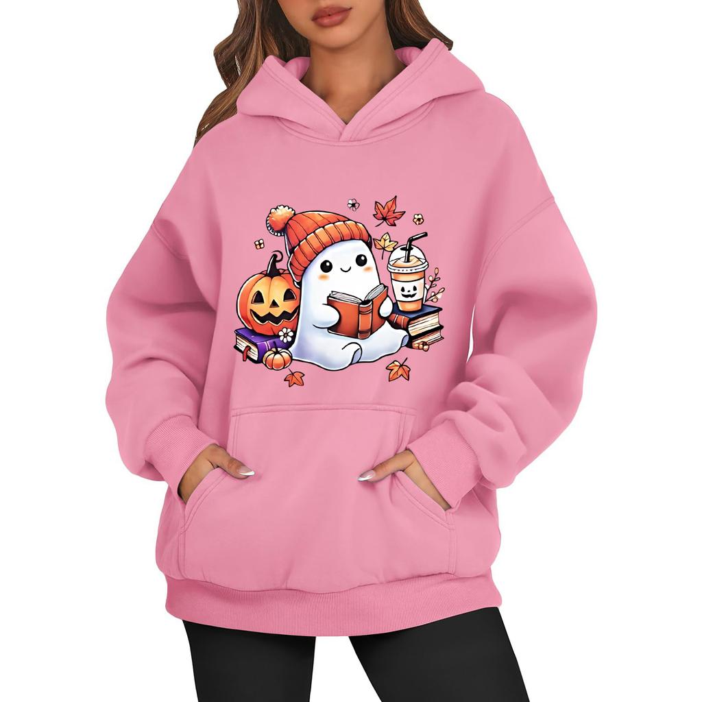 Modisches, vielseitiges und lässiges Kapuzen-Sweatshirt für Damen, langärmeliges Sweatshirt mit Aufnäher