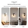 Rotatable LED Bedside Wall Light with Switch for Hotel, Guest Room, or Bedroom Reading.